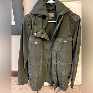 Market & Spruce Hooded Utility Jacket